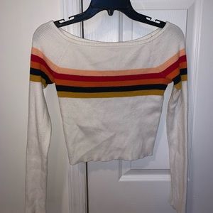 Long sleeve sweater material shirt